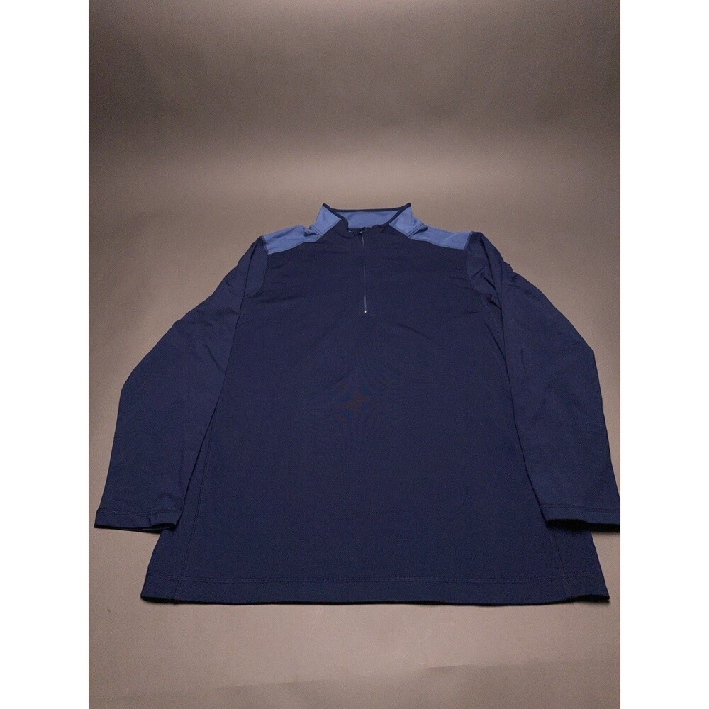 Brooks Brothers Men's Performance 1/4 Zip Jacket Top Blue XXL